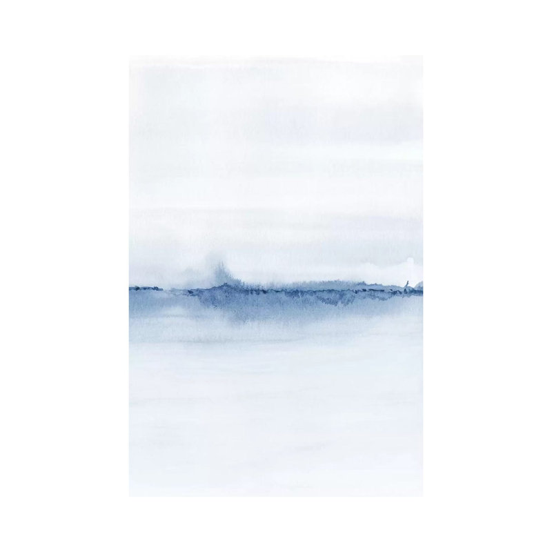 Watercolour Landscape V - Shades Of Blue 2/2 by Nouveau Prints - Wrapped Canvas Gallery-Wrapped Canvas Giclée