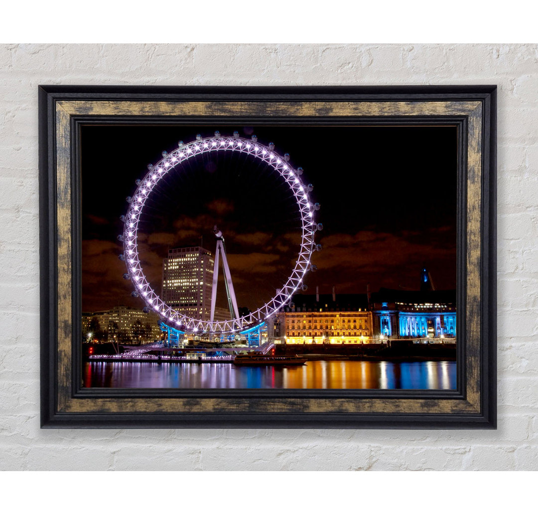 London Eye Wasserlichter - Druck