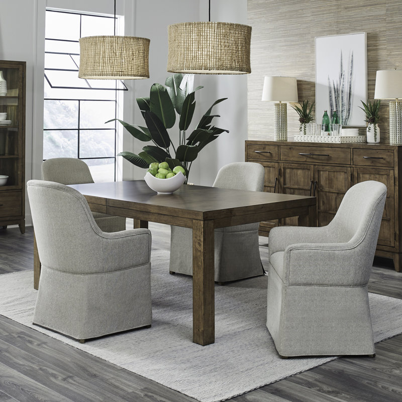 Hinkle 5 Piece Rectangular Dining Table Set, 5 Pieces: Table, 4 Chairs
