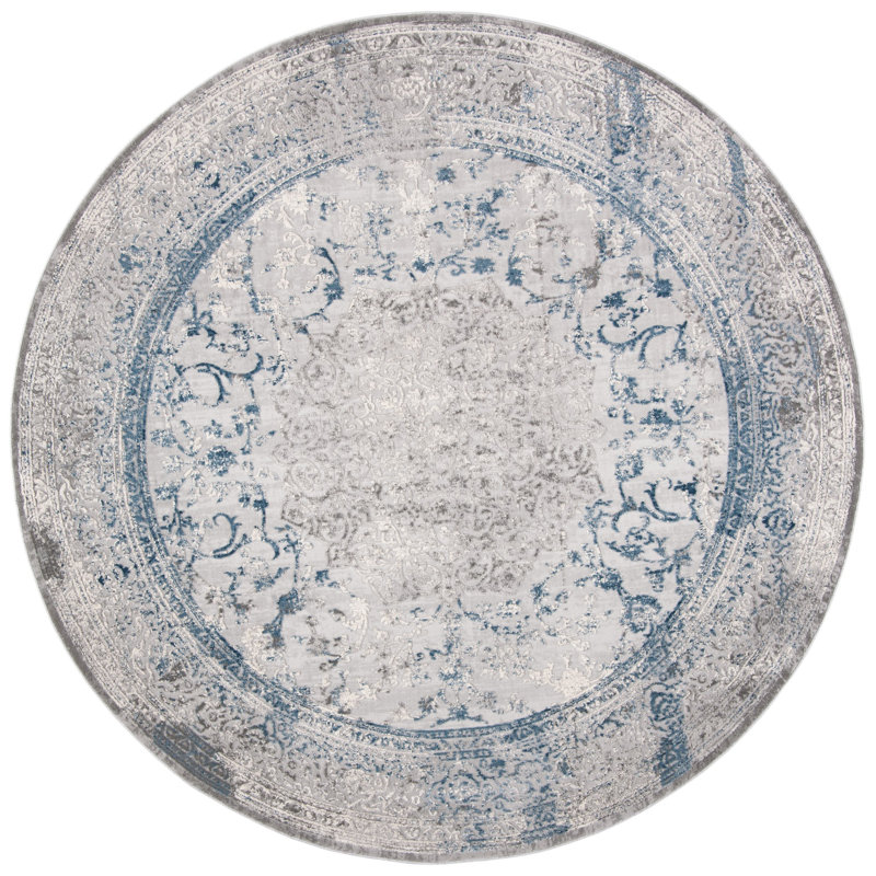 Mainor Performance Abstract Rug, Round 6'7"