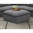 Greeley Charcoal Upholstered Square Ottoman