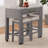 Light Gray Counter Height Table With NESTED Table  Fauxmarble Top Table