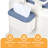 Bedside Commode, Portable Toilet For Adults, Commode Chair For Toilet With Arms Blue