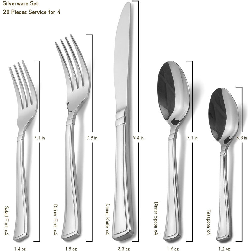 Brayden Studio® Chameli Stainless Steel Flatware Set - Service for 4