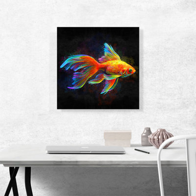 Goldfish Freshwater Aquarium Fish - impression sur toile tendue