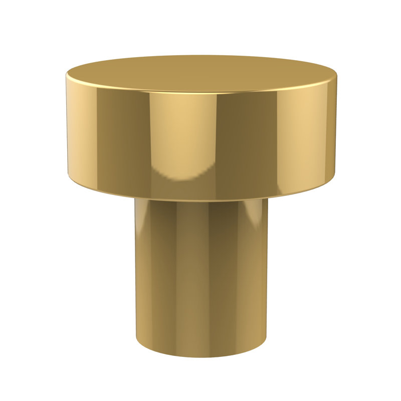 Poignée champignon 1 diamètre Ballenas, Laiton poli