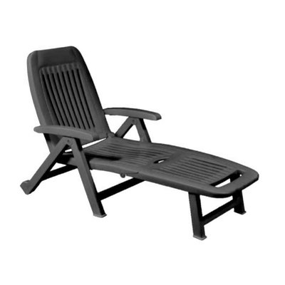 Albe 190cm Long Reclining Single Sun Lounger