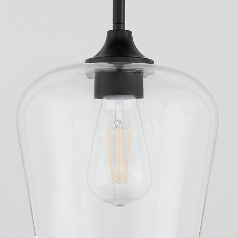 Luminaire suspendu 1 lumière Ahren, Matte Black