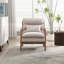 Fauteuil d'appoint rembourré en lin de 25,79 po de largeur avec coussin lombaire Salma Lechia-1530707855