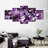 Reproduction d'art sur toile mauve avec améthyste mauve-92833110