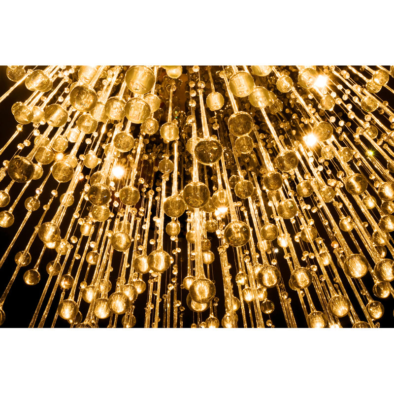 Crystal Chandelier - Photographie sur toile tendue, L 12 po x H 8 po