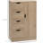 Bathroom Floor Cabinet, In Oak - 4 Drawers And Door For Space Optimization Cabinet With Door, Functional Storage
