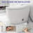 Breezebath Smart Bidet Toilet Build in Tank 1.06 GPF Auto Open/Close & Auto Flush, Heated Seat, Digital Display, Night Light, Deodorizer, Antibacterial Glaze, WaterSense Certified, cUPC & cETL Certified-126947914