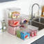 Bacs de rangement transparents empilables avec couvercles et poignées, contenants de rangement en plastique pour le garde-manger, la cuisine, le réfrigérateur, l'armoire, le placard et l'organisation de la salle de bain