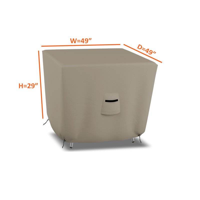 HeavyDuty Outdoor Waterproof Square Table Cover,Patio UVResistant all Weather Protection Table Cover, Beige