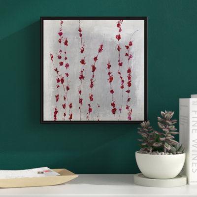 « grenades fleur », peinture sur toile