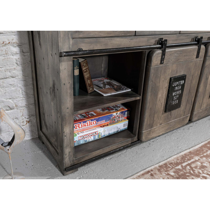 Railway 150cm Sideboard, Grey