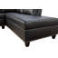 Canapé modulaire en cuir végétalien de 97 po avec table rabattable et porte-gobelets Naranja-1746866296-1746866297