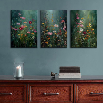 3 Piece Wrapped Canvas Wall Art