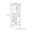 Armoire d'appoint multifonctionnelle de style champêtre