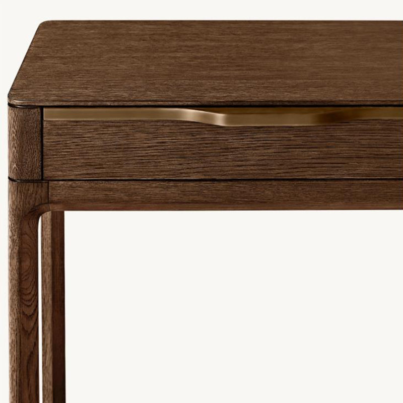 Console avec tiroirs, Brun
