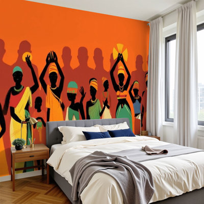 Papier peint adhésif auto-adhésif moderne l 144 po x H 100 po pour chambre à coucher