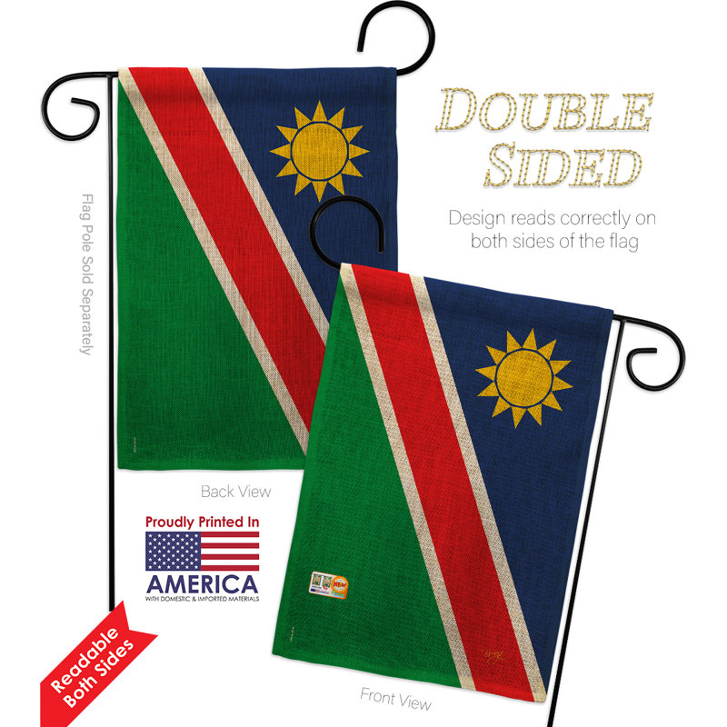 Double Sided 18.5'' H x 13'' W Polyester Garden Flag