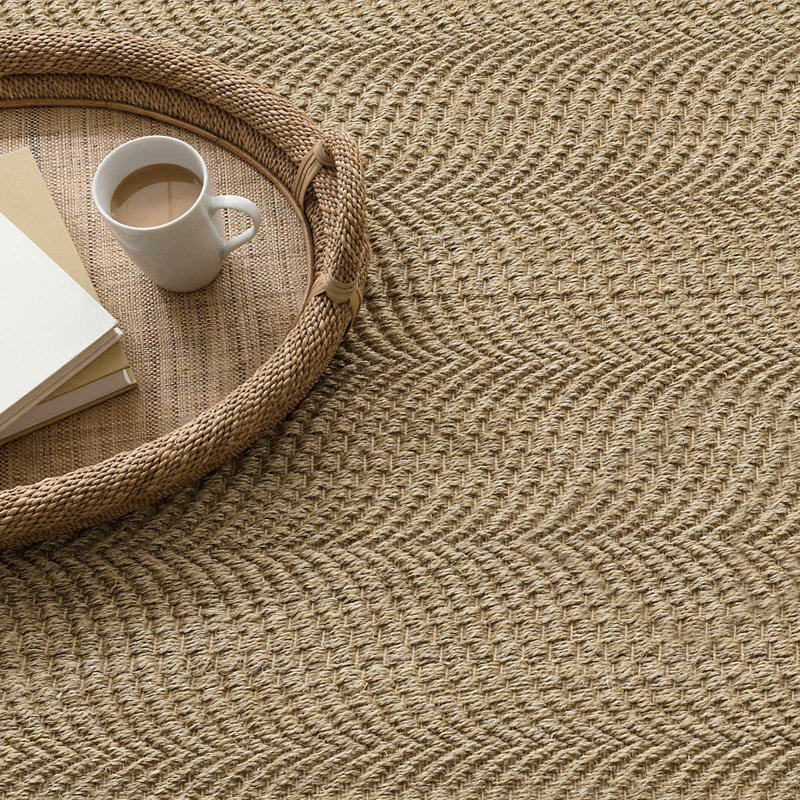 Wave Natural Woven Sisal Rug, Rectangle 9'6" x 13'6"