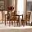 Annorah 5-P Dining Set in Walnut Brown Finished Wood, 37.4'' H X 17.9'' W X 19.9'' D-1846052068-1751799121-1846052069