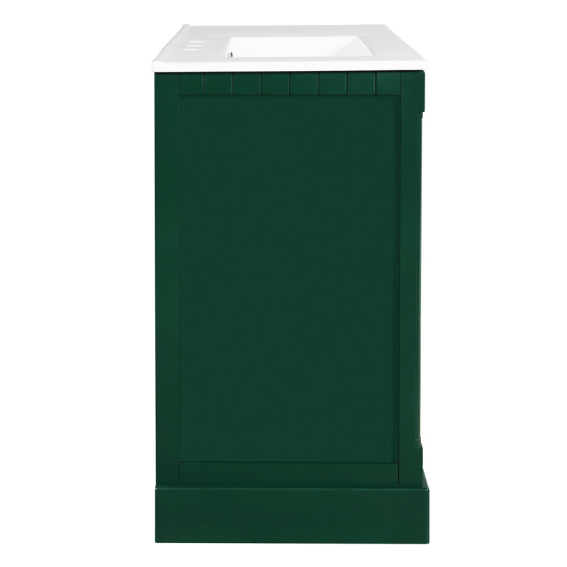 Meuble-lavabo 36 po avec comptoir en céramique pour salle de bain