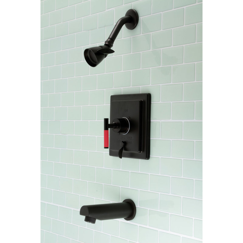 Kingston Brass Kaiser Single-Handle Pressure Balanced Tub and Shower Faucet, Oil Rubbed Bronze
