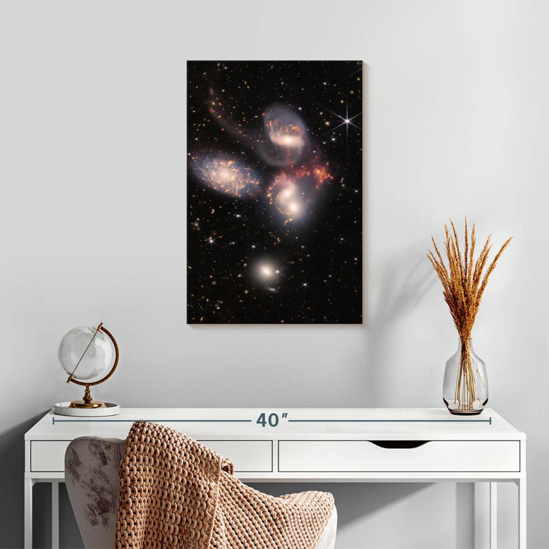 Oberle James Webb's Stephan's Quintet, 24" H x 16" W