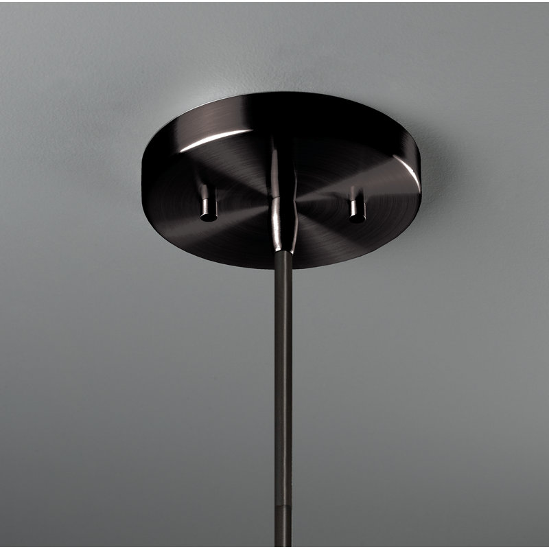 Logan 1 - Light Single Pendant, Matte Black, Gloss White