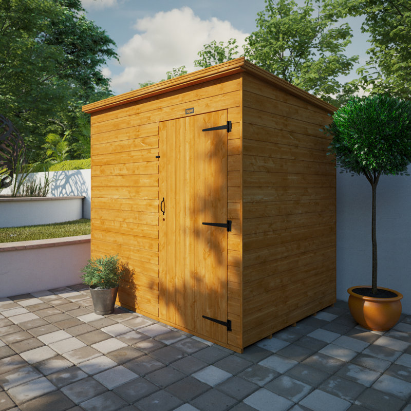 7x5w Tiger Shiplap Windowless Pent
