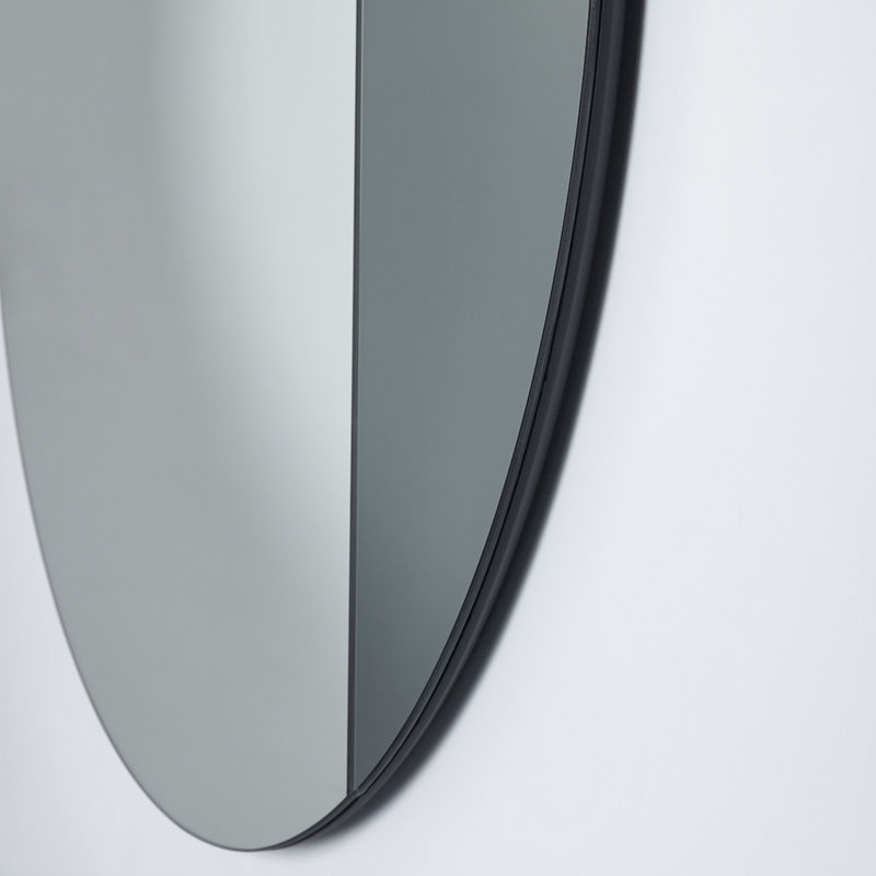 Folkert Accent Mirror, Black, 58cm H x 58cm W