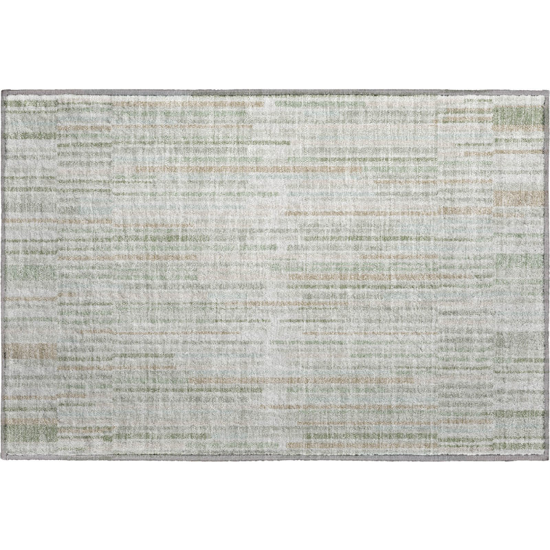 Premium Machine Washable Mayfield AMF2102 Striped Rug, 8' x 10', Sage