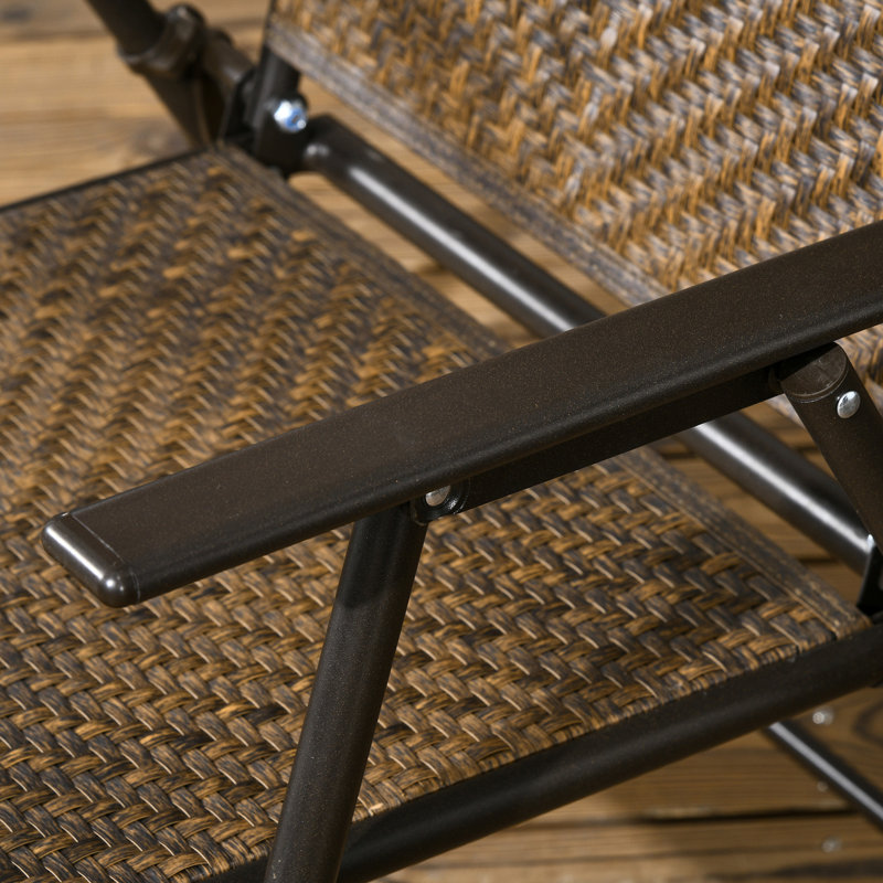 Table et chaises d'extérieur brun foncé, pliable, compatible avec parasol, 5 trous de salle à manger pliables en verre trempé, table, pour yummy