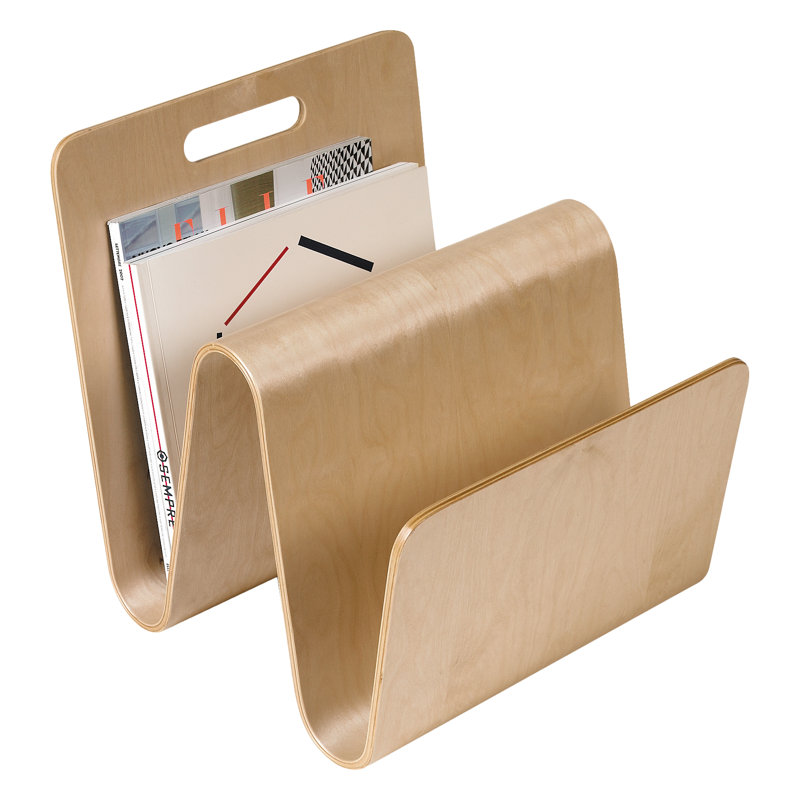 Birch Molded Ply Modern Magazine Stand