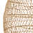 17 Inch 1-Light Natural Rattan Pendant Light