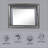 Gray Finish Mirror With LED