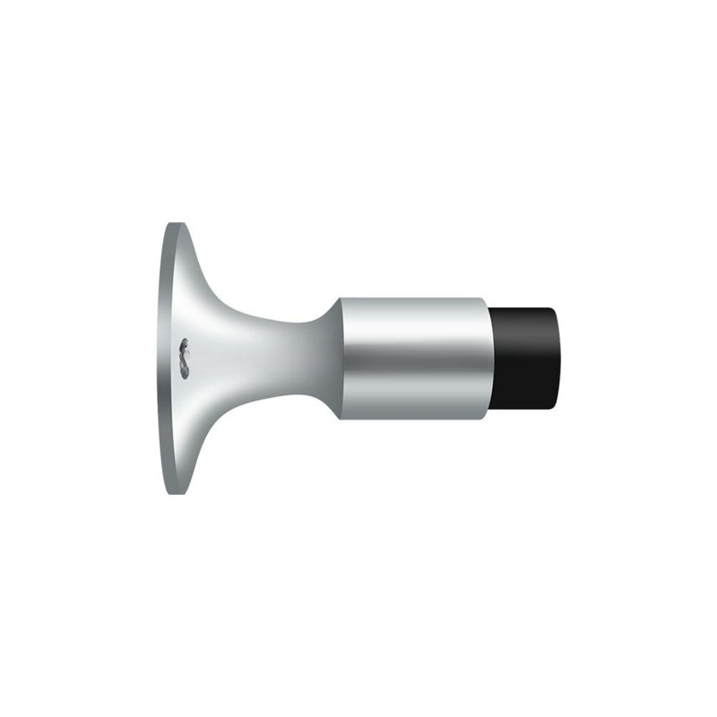 Pare-chocs mural Deltana DSW325U26 de 3 5/8 po en chrome poli, Chrome poli