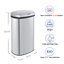 Poubelle à capteur de mouvement ovale 15,85 gallons en acier inoxydable Innovaze