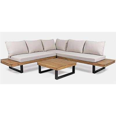 SEBASTIAN 4-PIECE SOFA SET, BEIGE