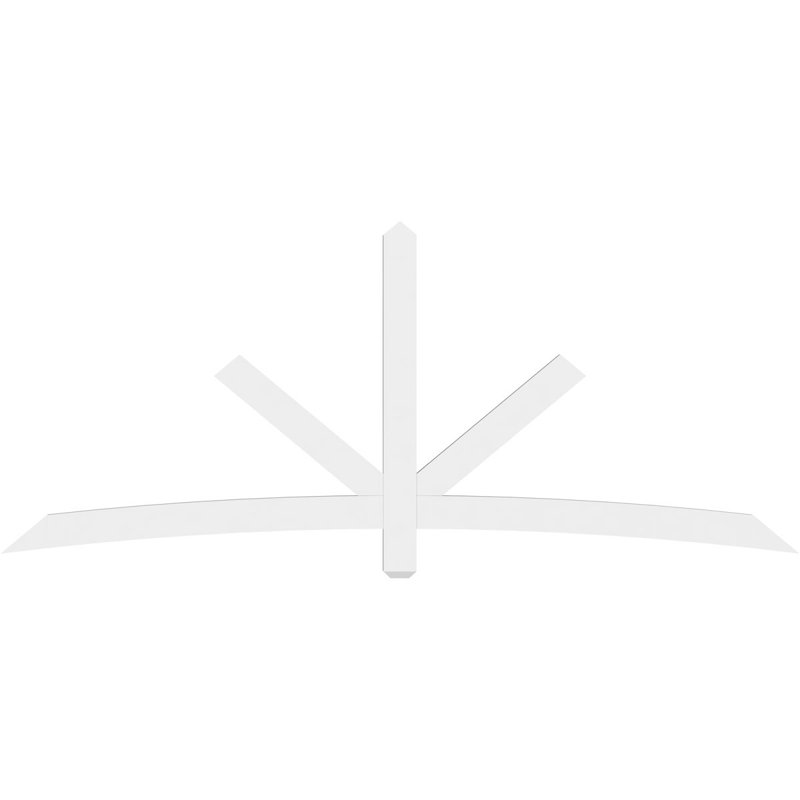 Support de pignon Alberta Alberta, H 40 po x l 96 po (pas : 10/12), P 2 po x F 4 po, Signature uréthane