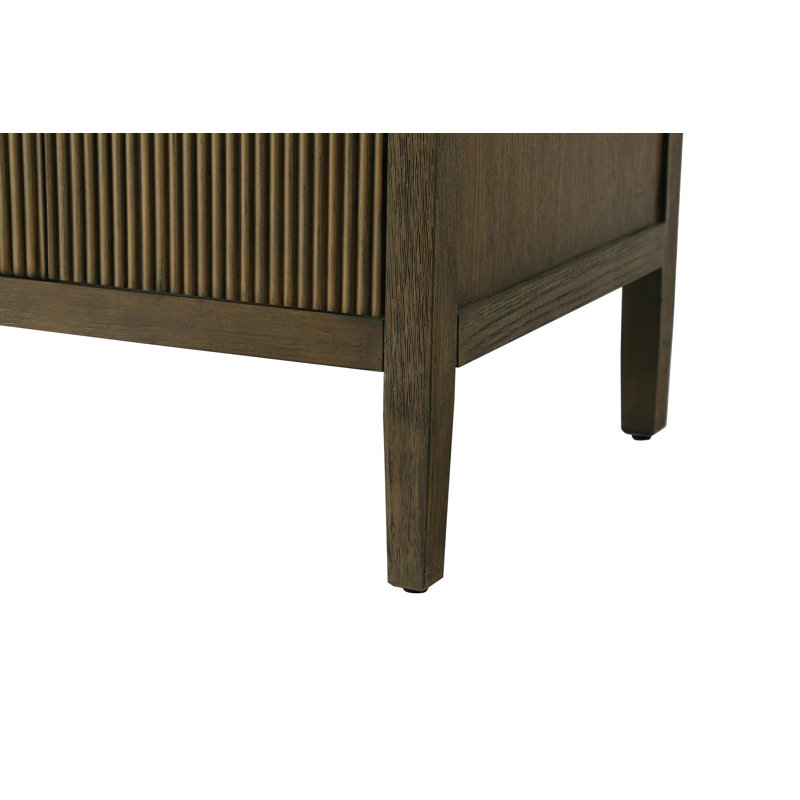 Meuble-lavabo double 60 po, Noisette chêne