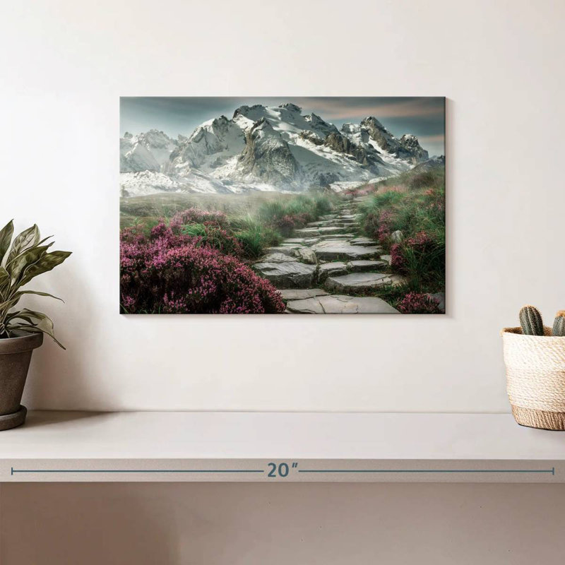 Alvord Scenic Snowy Mountain, H 8 po x l 12 po