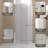 29-28"X 72" Bifold Shower Door, 1/4"(6Mm) Tempered Glass, Chrome Explosion Proof Film-119866315