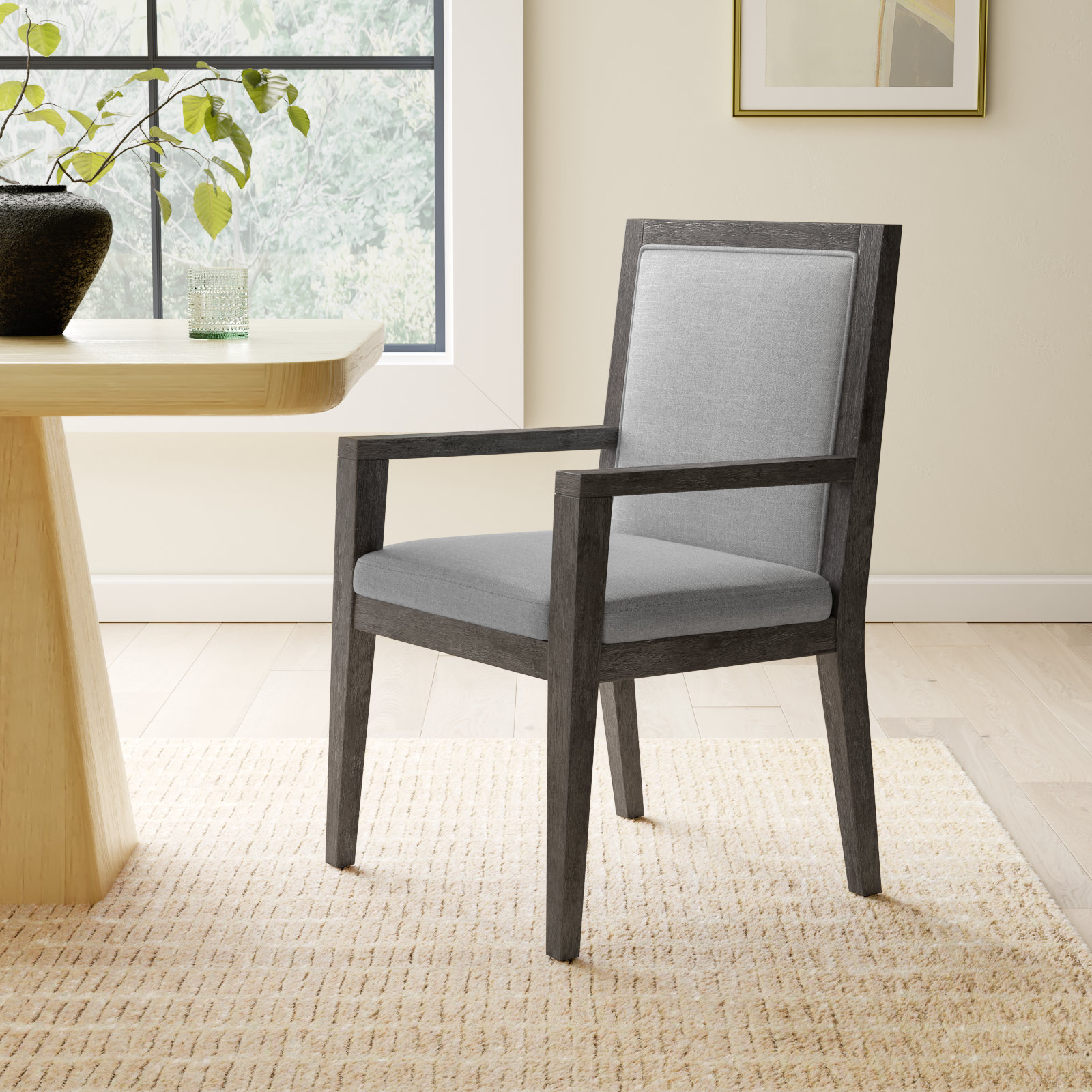 Meria Dining Armchair, French Roast