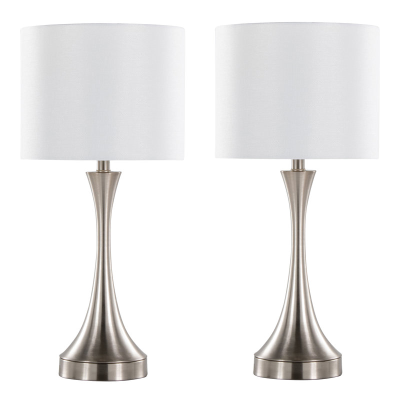 Arseni Metal USB Table Lamp, White