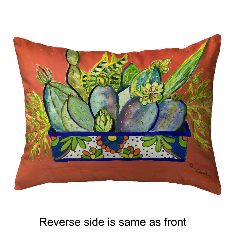 Outdoor Reversible Throw Pillow, 11" x 14"